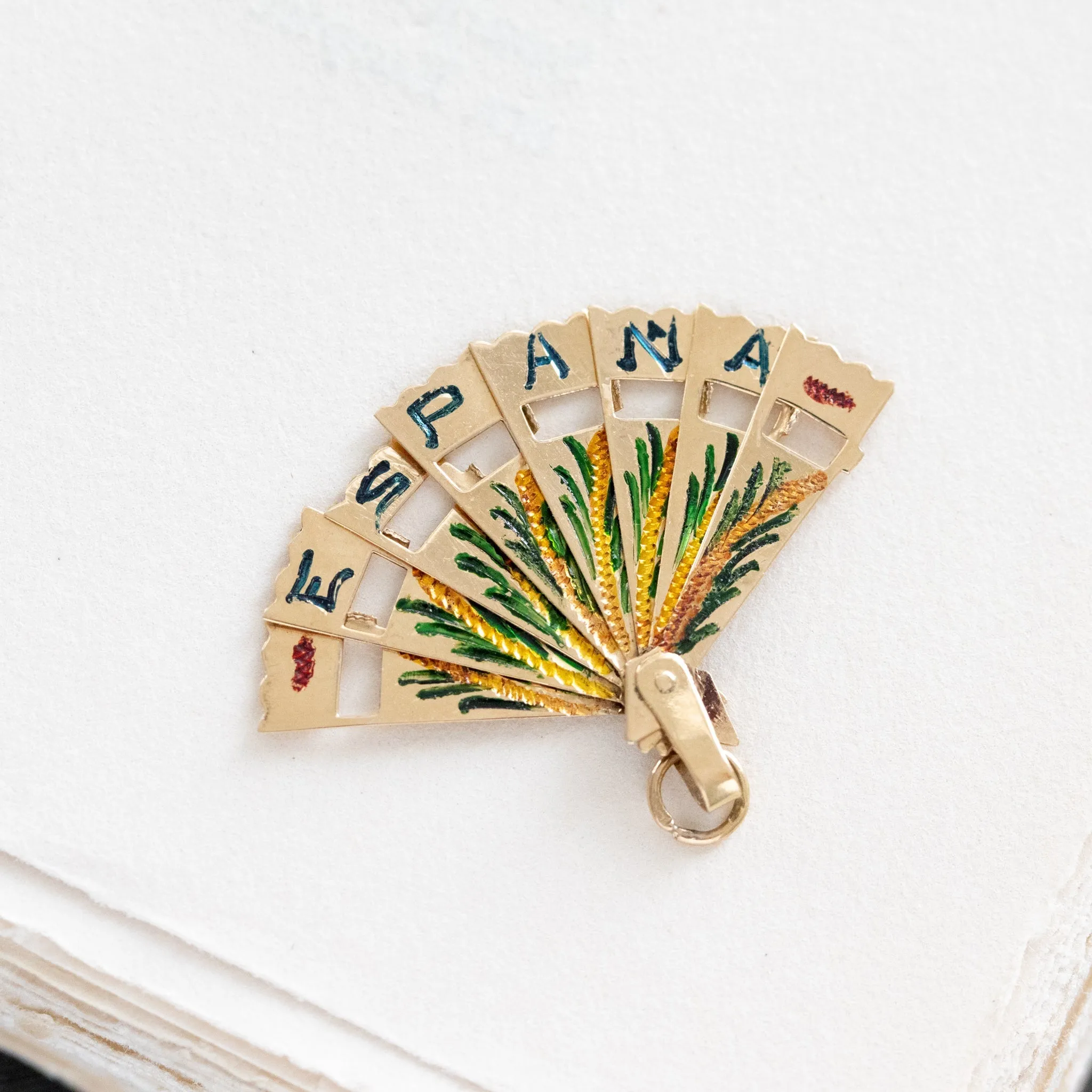 Vintage Spanish Fan Charm