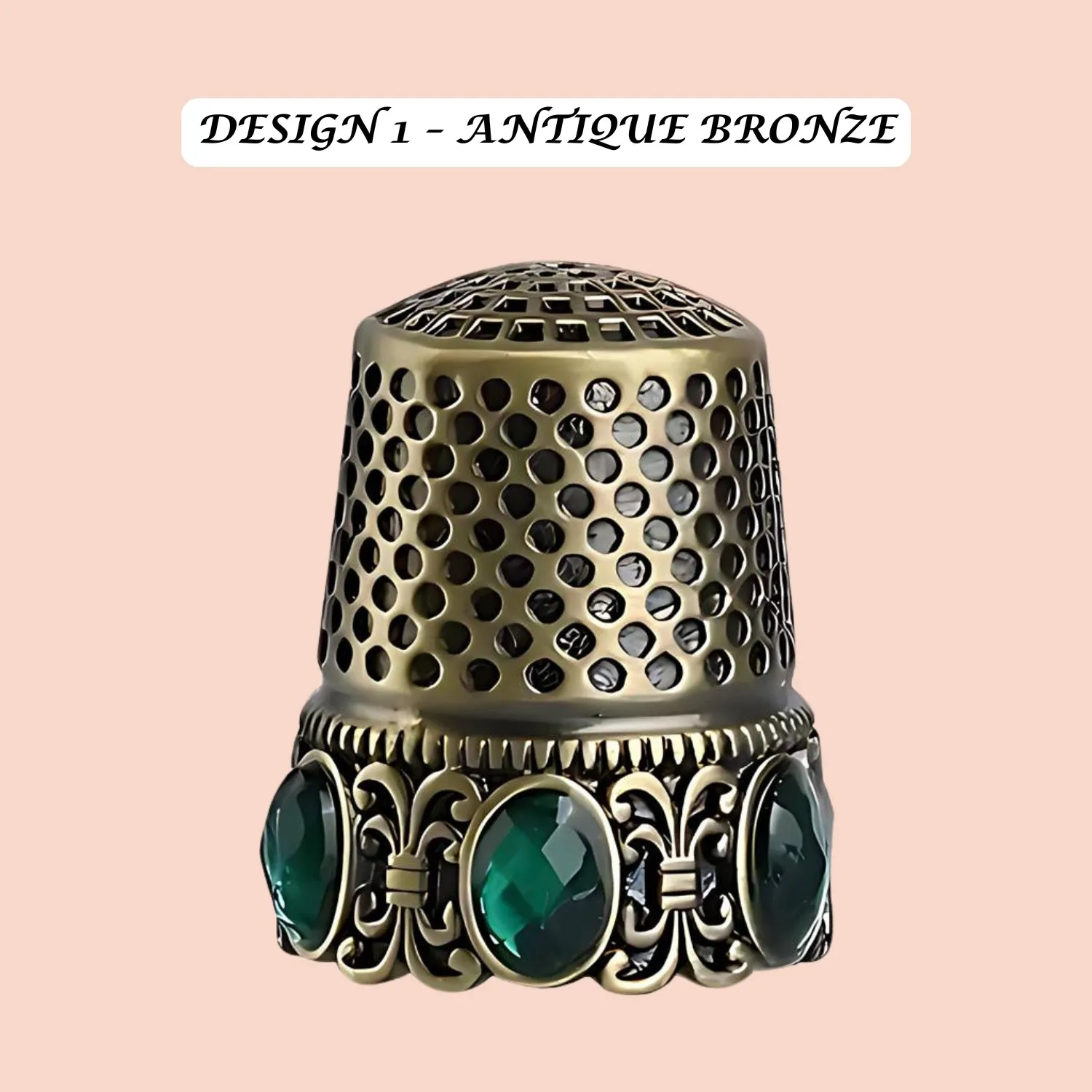 Vintage Style Metal Sewing Thimbles