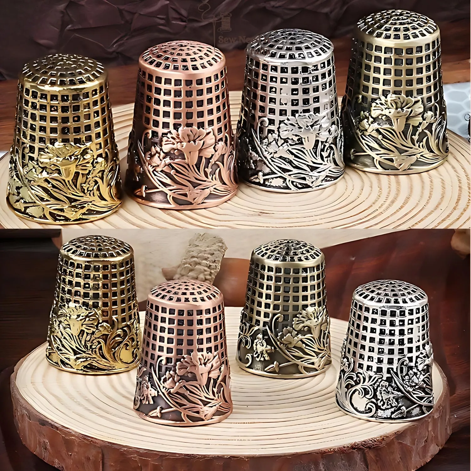 Vintage Style Metal Sewing Thimbles