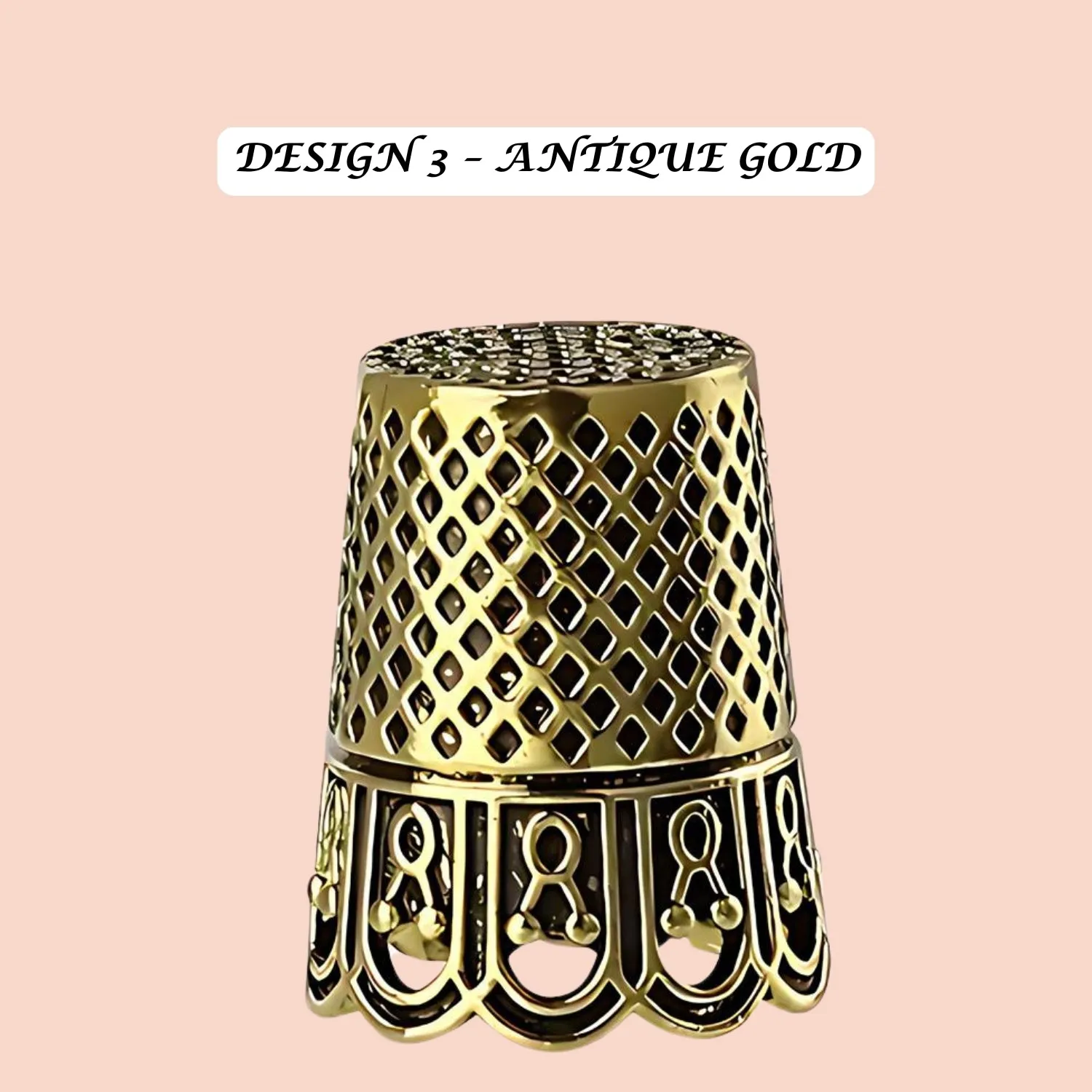 Vintage Style Metal Sewing Thimbles