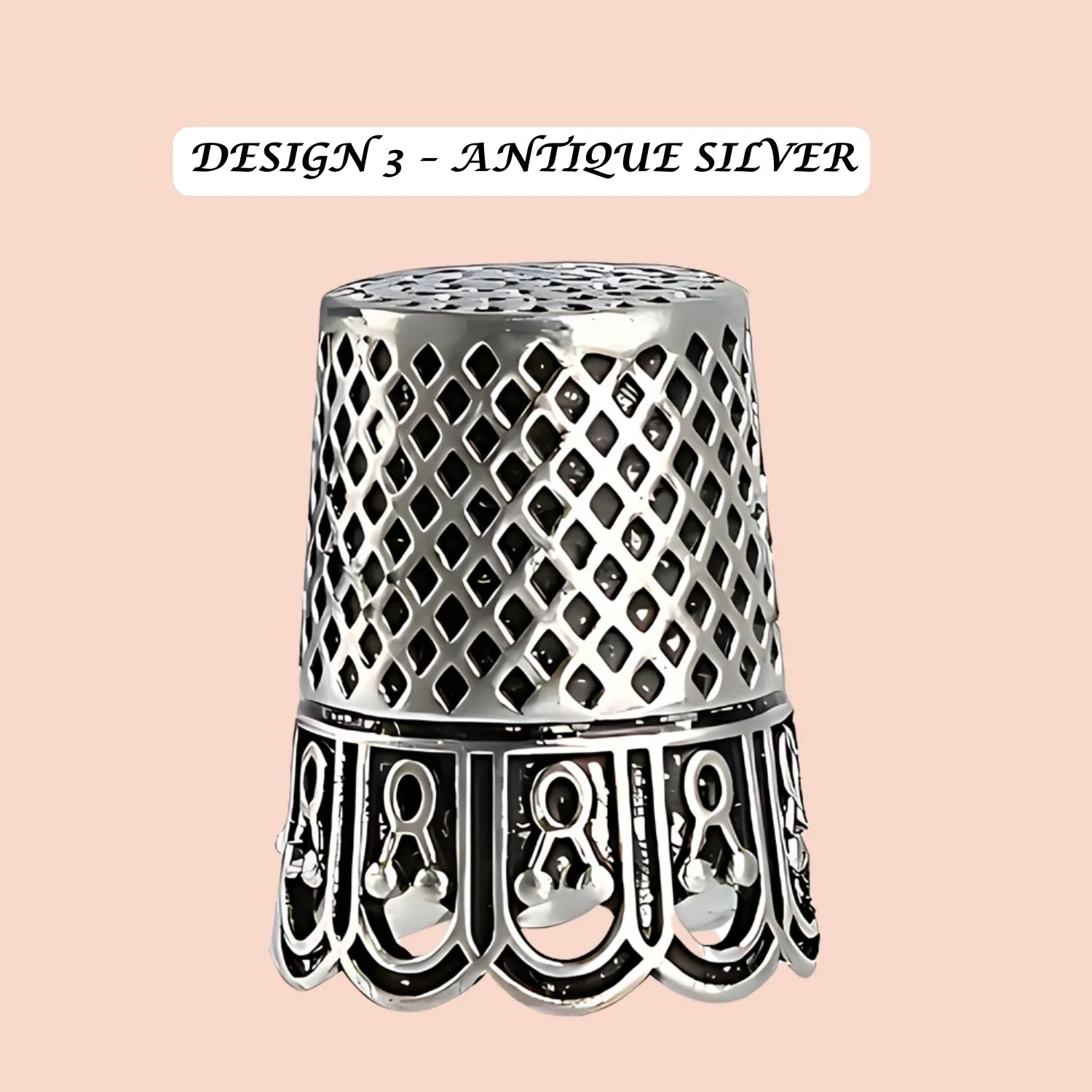 Vintage Style Metal Sewing Thimbles