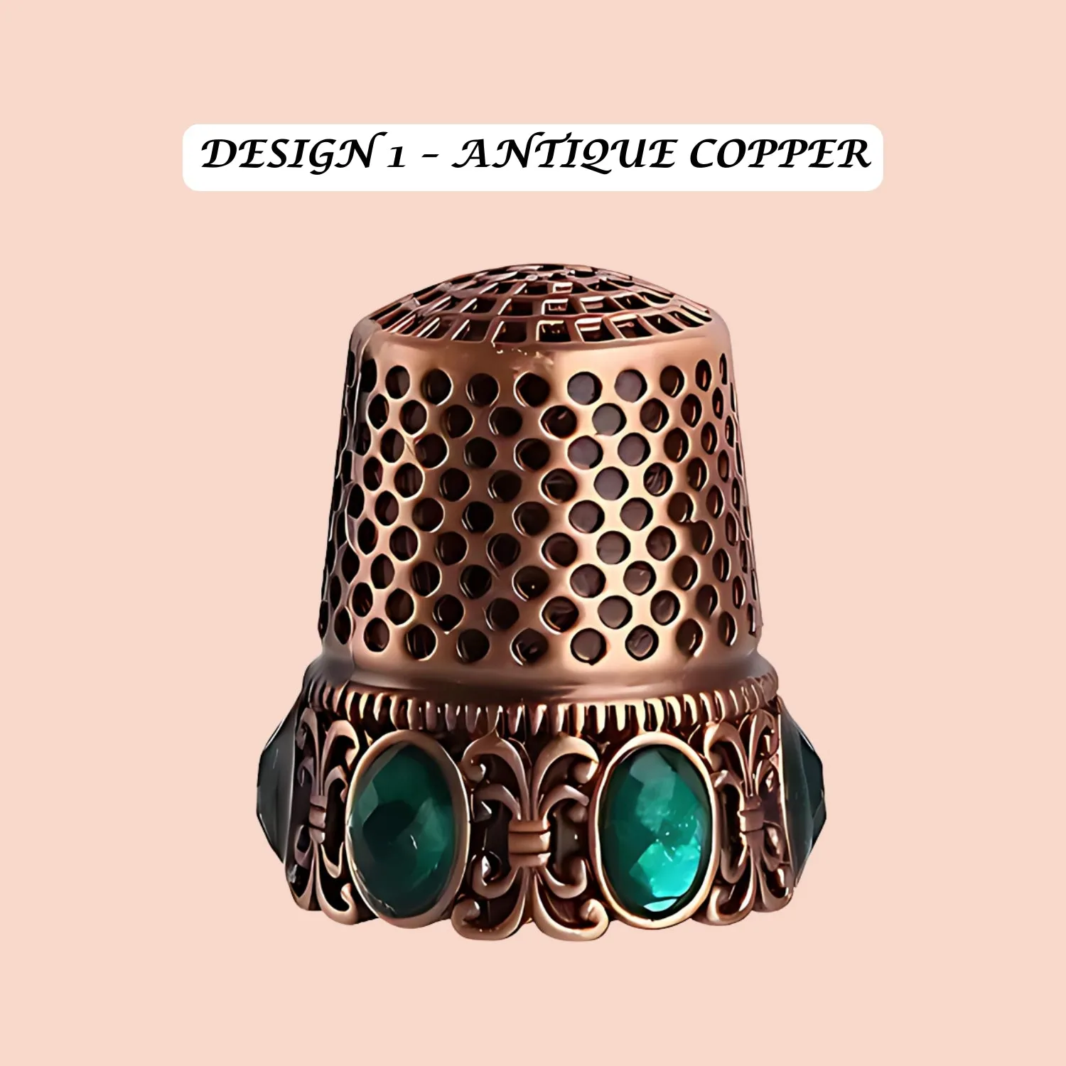 Vintage Style Metal Sewing Thimbles