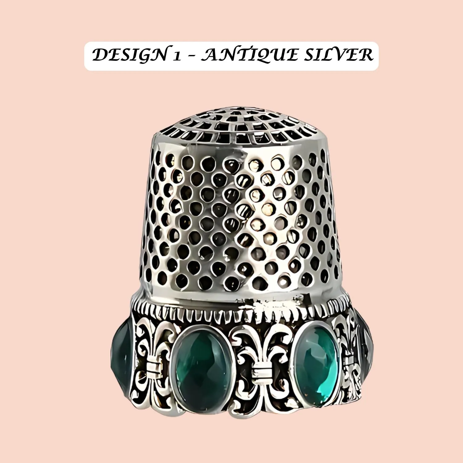 Vintage Style Metal Sewing Thimbles