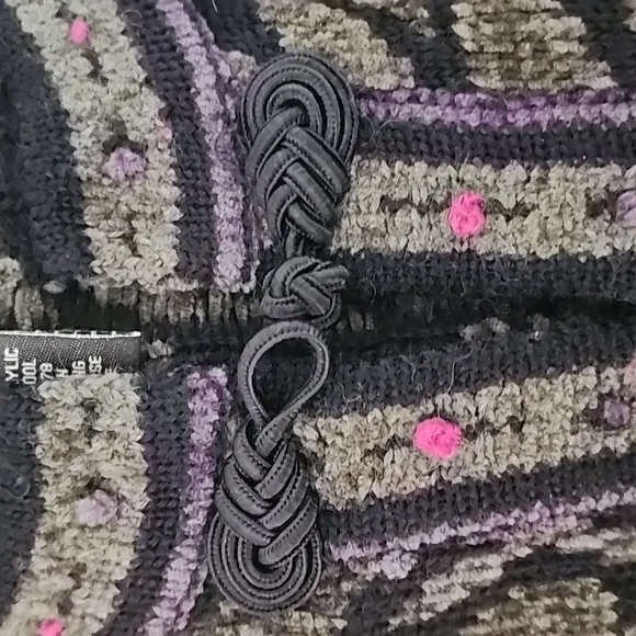 Vintage Wool Blend Skyr Floral Cardigan