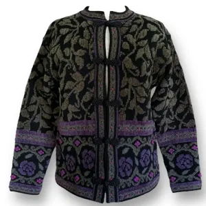 Vintage Wool Blend Skyr Floral Cardigan