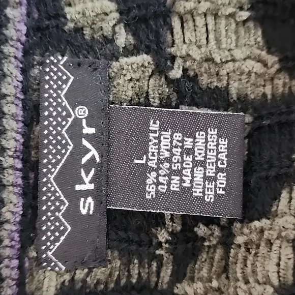 Vintage Wool Blend Skyr Floral Cardigan
