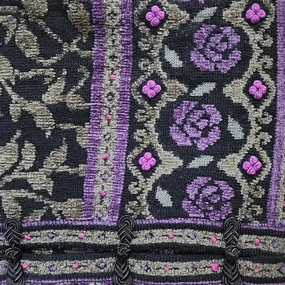 Vintage Wool Blend Skyr Floral Cardigan