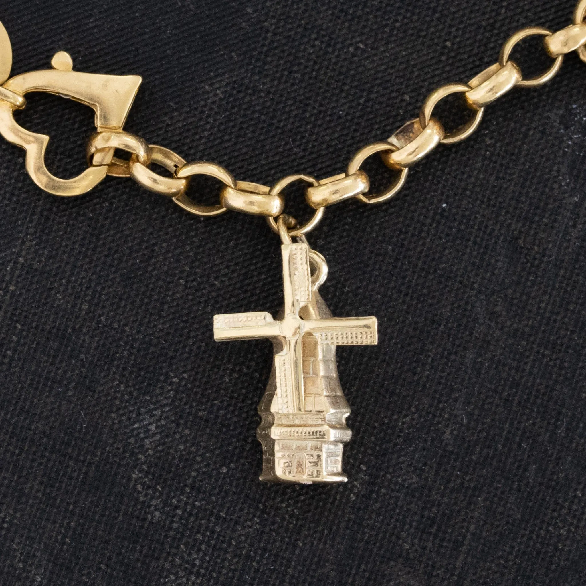 Vintage Yellow Gold Charm Bracelet