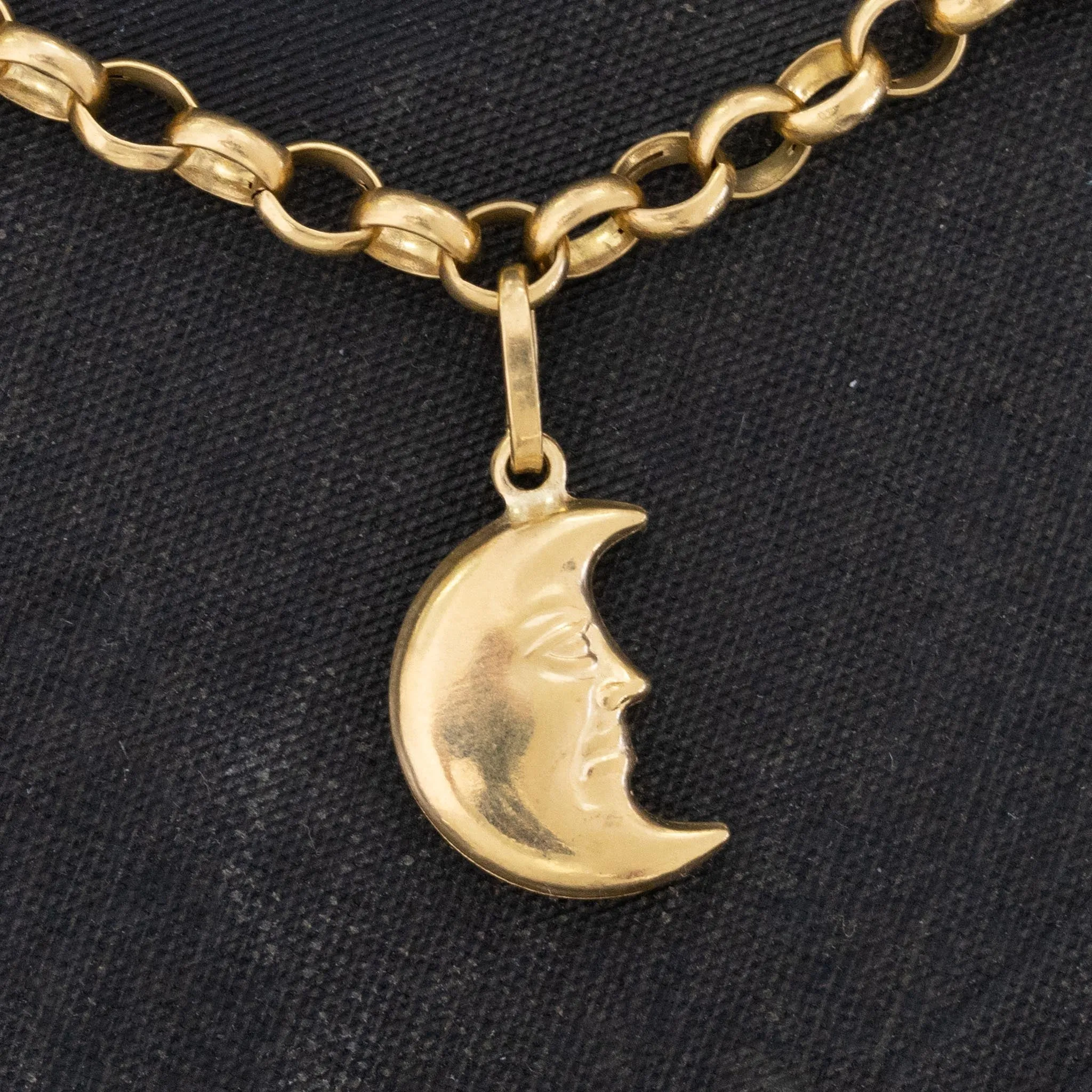 Vintage Yellow Gold Charm Bracelet