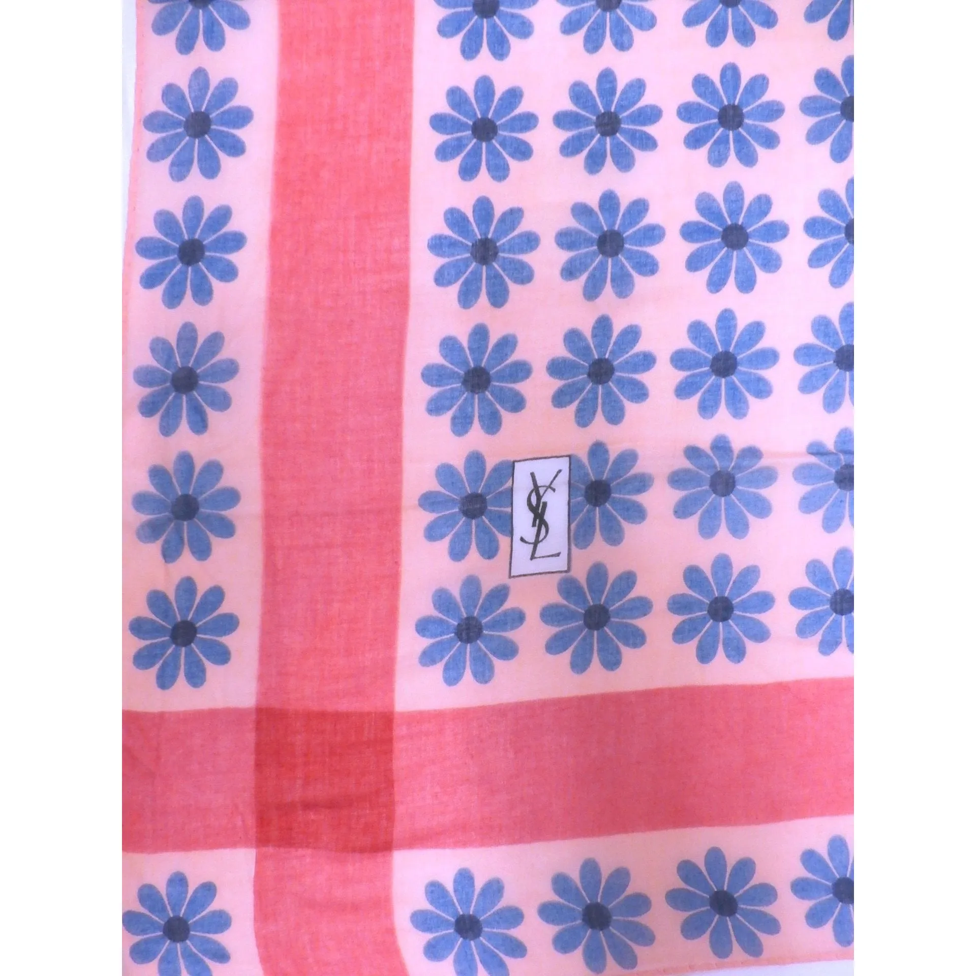 Vintage YSL Yves St Laurent Cotton Scarf