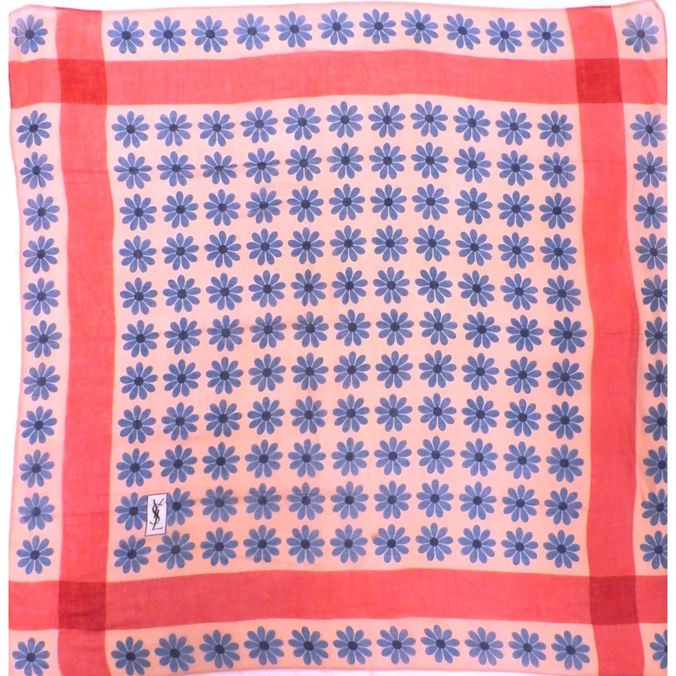Vintage YSL Yves St Laurent Cotton Scarf