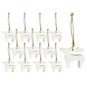 White Reindeer Christmas Ornaments (Case of 600)