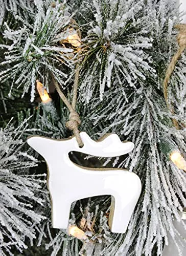 White Reindeer Christmas Ornaments (Case of 600)