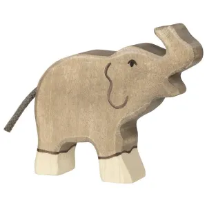 Wooden Toys - Elephant, small, trunk raised