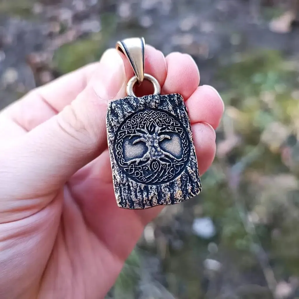 Yggdrasil bronze pendant