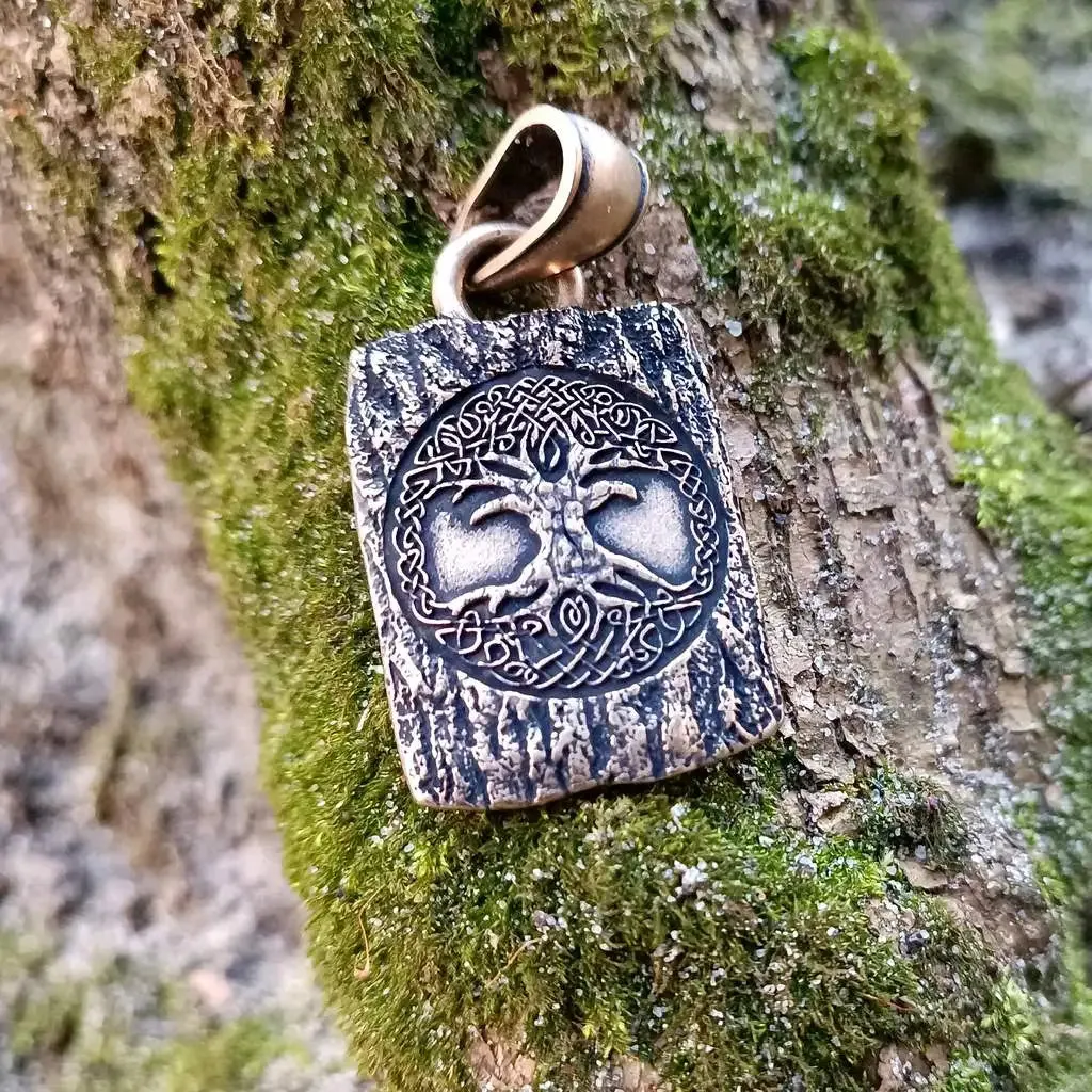 Yggdrasil bronze pendant