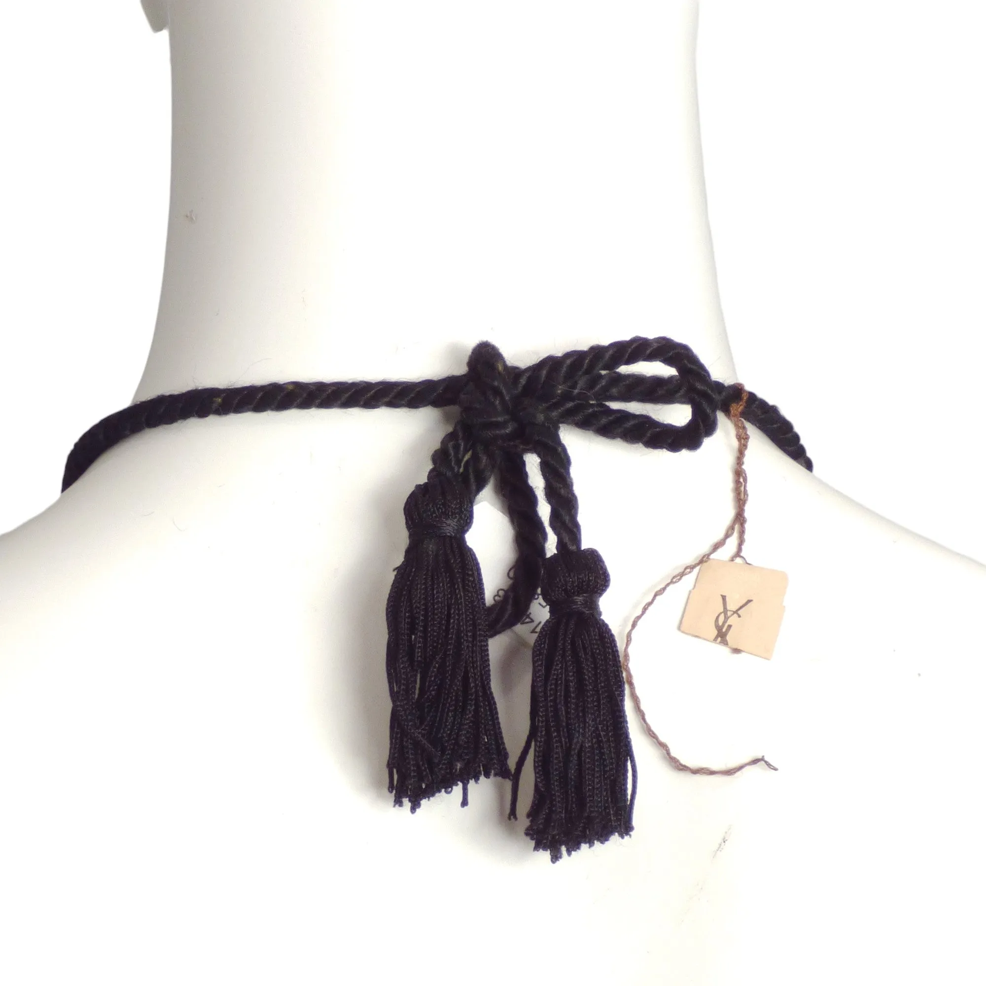 YVES SAINT LAURENT-1980s Numbered Medallion Necklace
