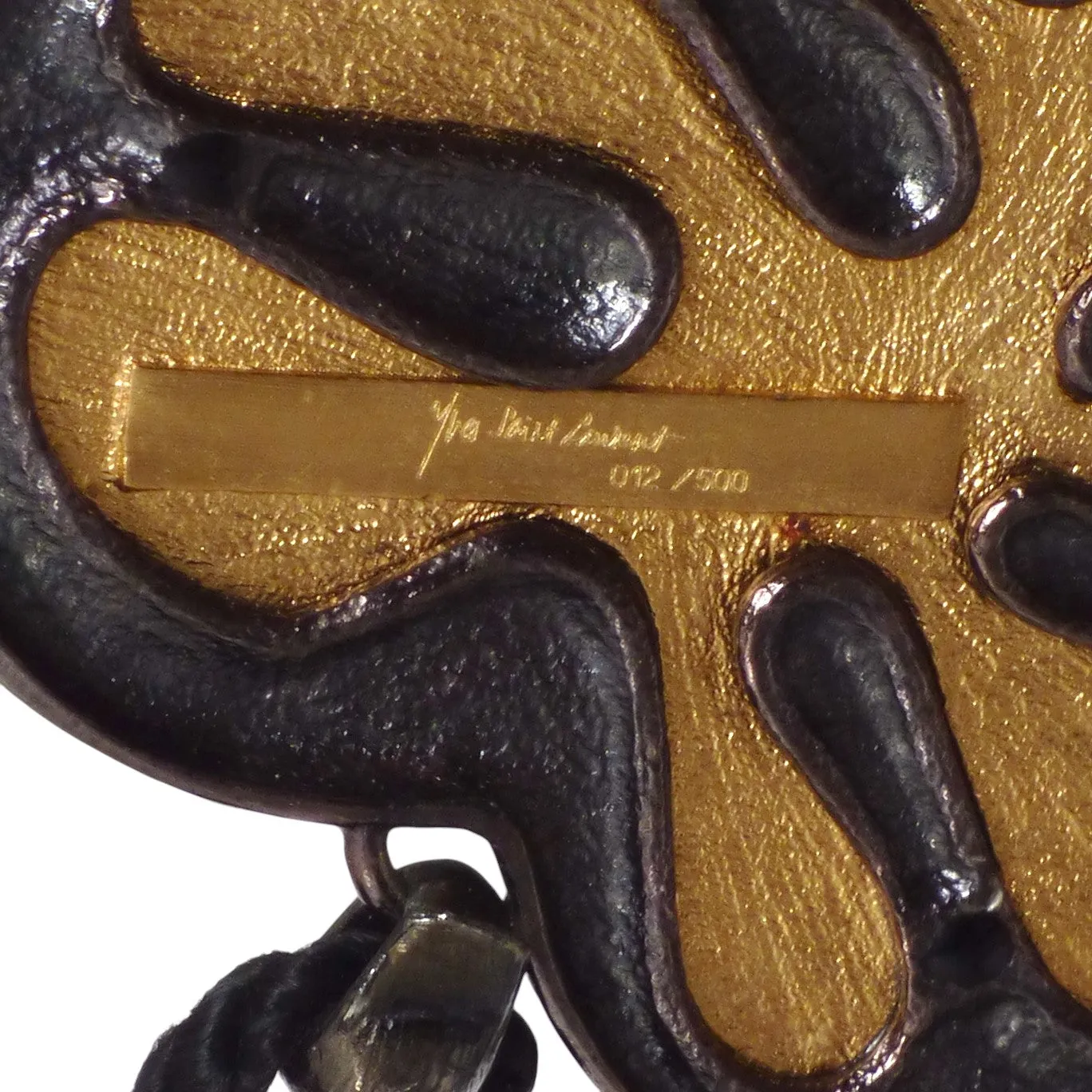 YVES SAINT LAURENT-1980s Numbered Medallion Necklace